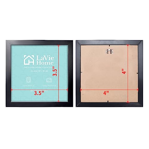 LaVie Home 14 x 24 Poster Frame 2 Packs Black, Display Pictures 14x24 Without Mat, Horizontal or Vertical Wall Gallery Poster Frames with High Definition Plexiglass Suitable for Family Photos,