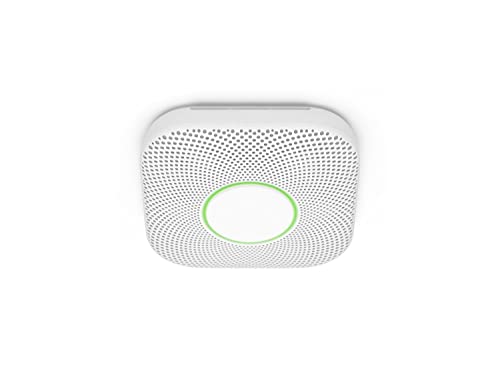 Google Nest Protect - Smoke Alarm - Smoke Detector and Carbon Monoxide Detector - Battery Operated , White - S3000BWES