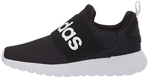 adidas Lite Racer Adapt 4.0 Running Shoes, Black/Black/White, 4 US Unisex Big Kid