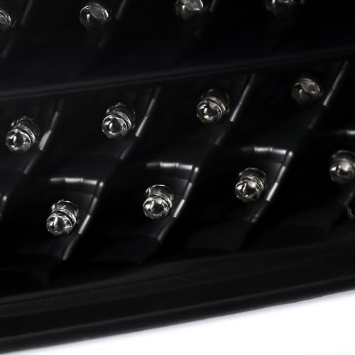 SPEC-D TUNING Black LED Bar Tail Lights Compatible with 2015-2018 Ford Focus SE/ST/Titanium Hatchback, 2016-2018 Ford Focus RS Hatchback, Left + Right Pair Assembly