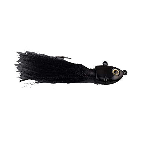 Berkley FSN19BUCK112-BL Flicker Shad Fishing Bait, 1/2 oz., 3 1/2", Size 7/0 11/2 oz, Black