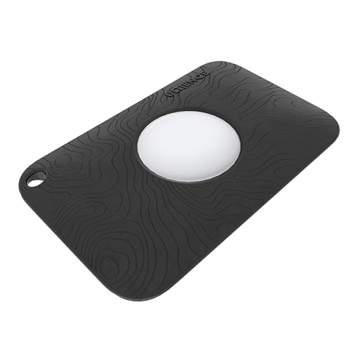 [Never Pops Out, Double-Sided Flat] Upgraded AirTag Holder for Wallet, Apple AirTag Card Case, Slimmer Than AirTag Itself, No Bulging, Sturdy, No Deformation of Wallet for Long Time Use (Black)