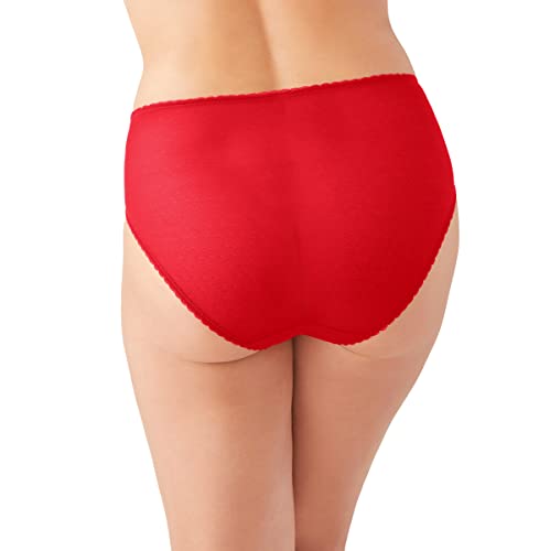 Wacoal Women's Plus Size Retro Chic Hi Cut Brief Panty, Hollyhock, Medium