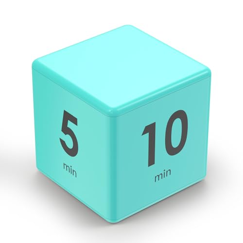 Cube Timer,Pretmess Gravity Flip Kitchen Timer for Time Management and Countdown Settings 1-3-5-10 Minutes