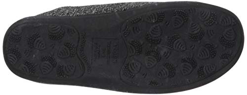 Acorn Women's Explorer Water Repellent Moc Slipper with Adjustable Toggle, Black Heather, Small