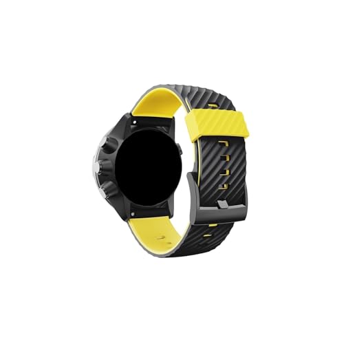 Yenle Watch band Fit for Suunto 7/Suunto 9/9 Baro/9 Spartan/9 GPS Soft Silicone Sports Watchband Replacement Band(Orange)