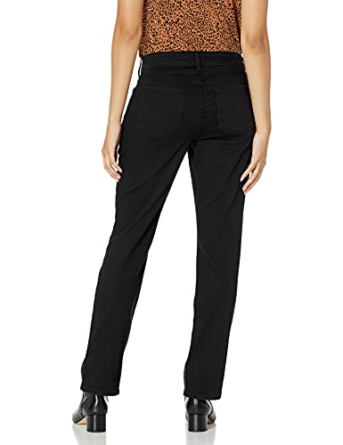 NYDJ womens Women's Petite Size Marilyn Straight Leg Jeans, Black, 18 Petite US