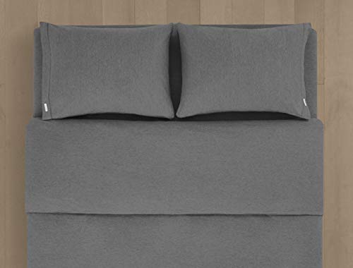 Calvin Klein Modern Cotton Body Knitted 1 Piece Duvet Cover, Full/Queen Size, Cotton Modal 170 GSM (Charcoal)