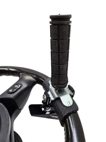 QUICK-KNOB Steering Wheel Spinner Single Pin - Adaptive Driving Equipment - Quick-Release and Bearingless for a Long Life - Ideal for Truck Drivers - Universal Easy Install - Single Pin Model