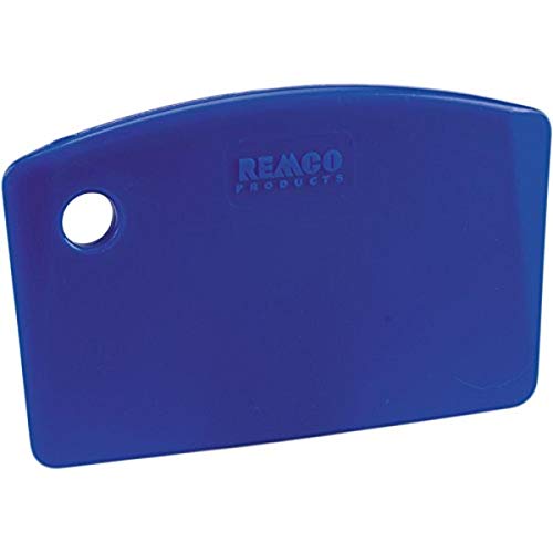 Remco 6959MD3 Blue Polypropylene Metal Detectable Bench Scraper, Injection Molded Blade, 3.5" L x 5.5" W, 1 Piece