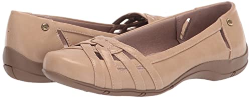 LifeStride Womens Diverse Flat, Black, 9.5 US