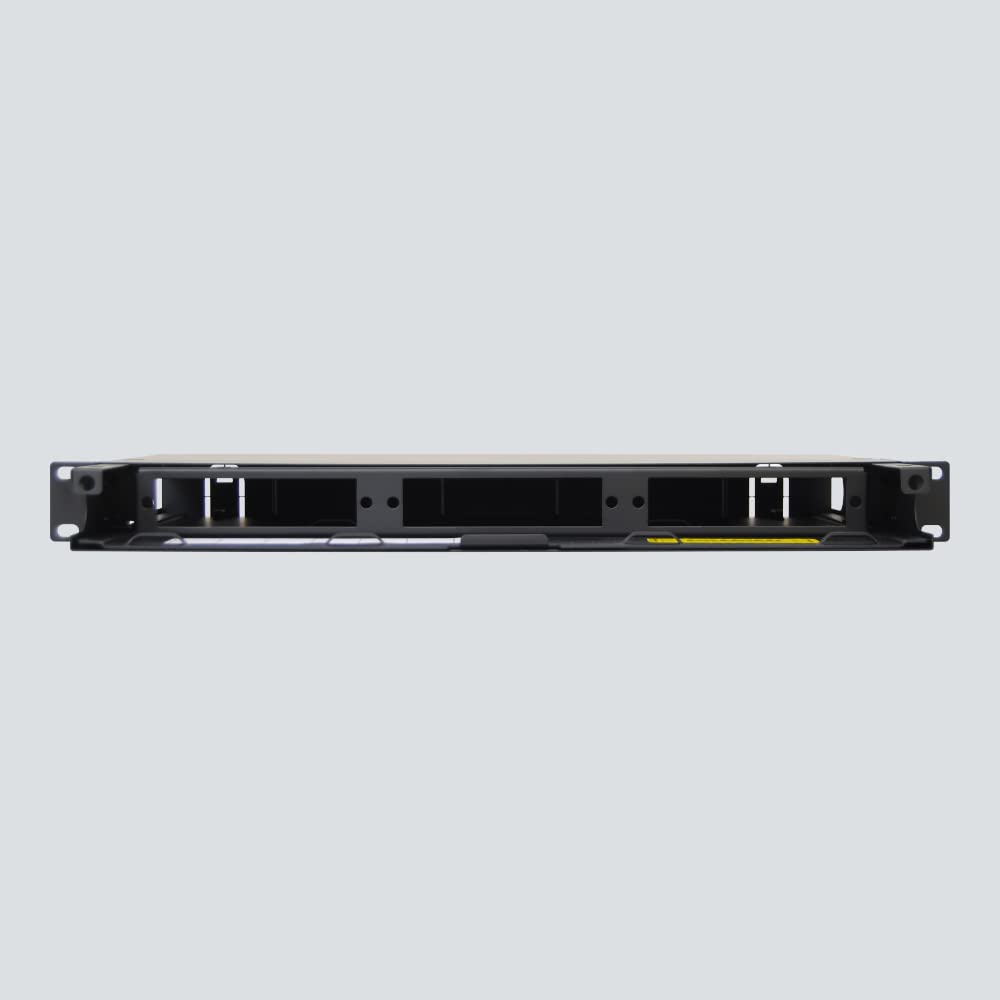 ICC 1U Fiber Optic Rack Mount Enclosure - 3 Slots for LGX Compatible Adapter Panels or Cassettes, Supports up to 72 Fibers, Fits 19-Inch Racks, Secure Fiber Management Solution, ICFORE31RM
