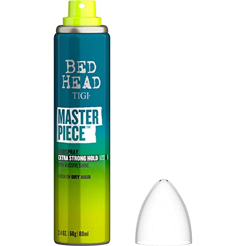 TIGI Bed Head Masterpiece Shiny Hairspray for Strong Hold Travel Size 2.4 oz (Pack of 3)