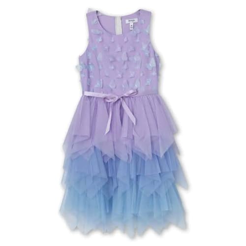 Speechless Girls' Sleeveless 3D Butterfly Fairy Party Dress, Lilac/Blue, 7