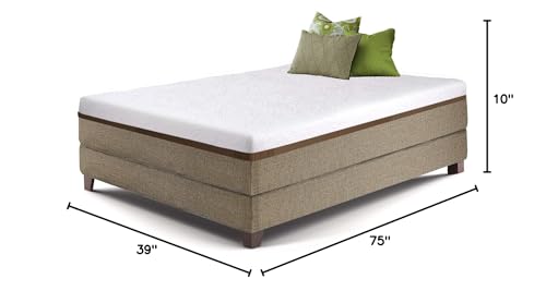 Live and Sleep Ultra 10 Inch Gel Memory Foam Mattress in A Box - Medium Balanced, Cool Bed in A Box, Certipur Certified - Advanced Body Support - Twin Size