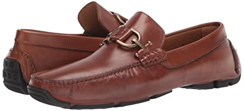 Donald Pliner Men's Dacio Driver Driving Style Loafer, Cognac-Calf Leather, 7