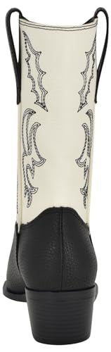 Nine West Women's YODOWN Western Boot, Silver 040, 10