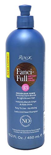 Roux, Fanci-Full Instant Hair Color Rinse, 23 Frivolous Fawn ,Temporarily Evens Tones, Blends Away Gray, 15.2 Oz