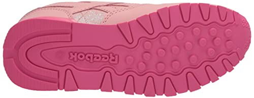 Reebok Girls Classic Leather Step N Flash Light Up Sneaker, Purple Oasis/Solar Purple, 3 Little Kid