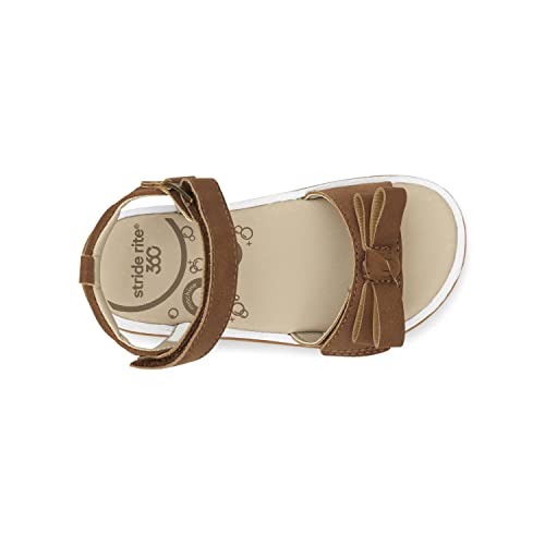 Stride Rite 360 Girls Delilah Sandal, Tan,5 Toddler