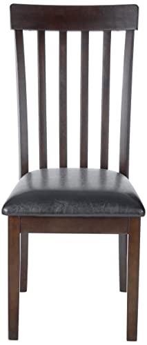Signature Design by Ashley Hammis Rake Back Dining Room Chair, Set of 2, Dark Brown