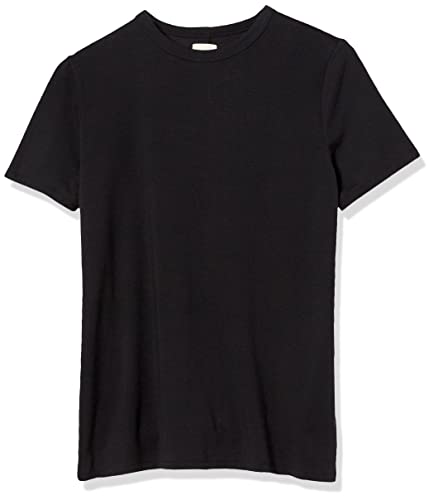 Amazon Essentials Women's Perfect Short-Sleeve T-Shirt (Available in Plus Size) (Previously Amazon Aware), Black, X-Small