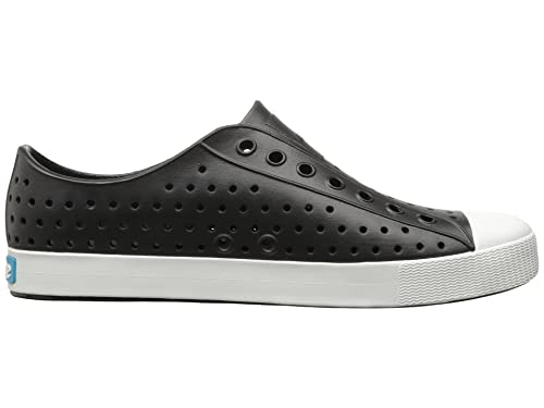 Native Shoes, Jefferson, Lightweight Sneaker for Adults, Jiffy Black/Shell White, 11 M US Women/9 M US Men