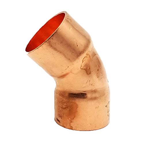 Copper Fitting 7/8 Inch (HVAC Outer Dimension) 3/4 Inch (Plumbing Inner Dimension) - Copper Tee & HVAC – 99.9% Pure Copper - 5 Pack