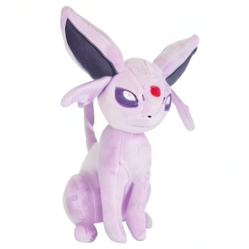 Pokemon 8" Espeon & Umbreon Plush 2-Pack - Officially Licensed - Eevee Evolution Figures - Authentic Soft Stuffed Animal Toy - Gift for Kids, Boys, Girls - 2+