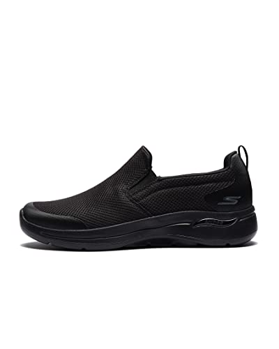 Skechers Men's Gowalk Arch Fit-Athletic Slip-On Casual Loafer Walking Shoe Sneaker, Black, 13