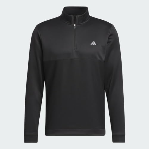 adidas Men's Ultimate365 Textured Quarter-Zip Top, SILPEB