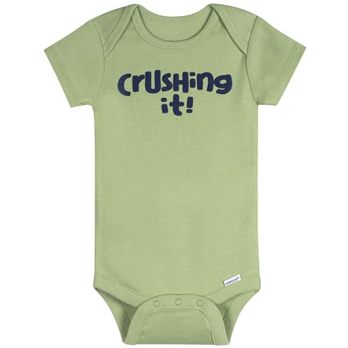 Onesies Brand unisex-baby 8-pack Short Sleeve Mix & Match Bodysuits, Cool Kids, Newborn
