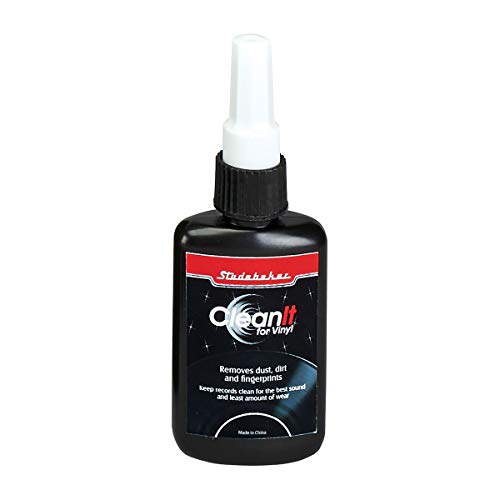 Studebaker Vinyl Record Cleaning System with Cleaning Solution and Soft Pads Included
