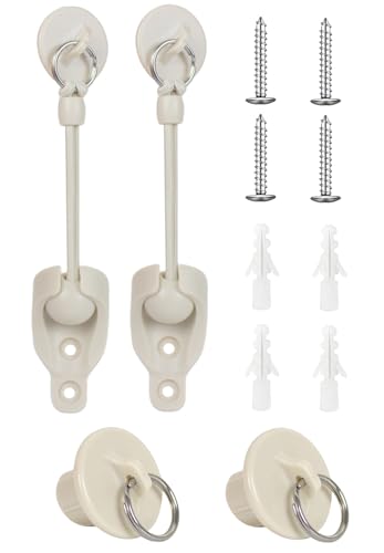 SeprochooSunshade Curtain Replacement Parts, Bungee Jumping kit, Suitable for Coolaroo's External Roller Blinds, and Compatible with Various Outdoor Sunshade Models(1set, Beige)