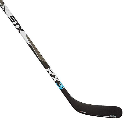 STX Ice Hockey Surgeon RX3 Hockey Stick, Junior, Right, 45, X88, Black/Blue