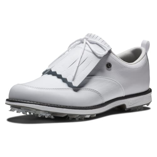 FootJoy Women's Premiere Series-Issette Golf Shoe, White/Black, 8