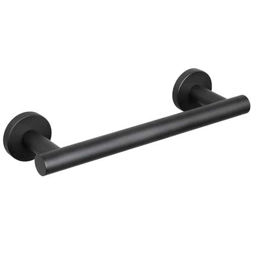 Alise Bath Towel Bar,Black Towel Holder Towel Racks for Bathroom Lavatory,12 Inch SUS304 Stainless Steel Towel Hanger Wall Mount Towel Rail,Matte Black GYT2530-B
