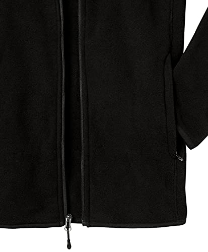 Amazon Essentials Men's Full-Zip Fleece Jacket (Available in Big & Tall), Dark Green Navy Tartan Plaid, X-Small