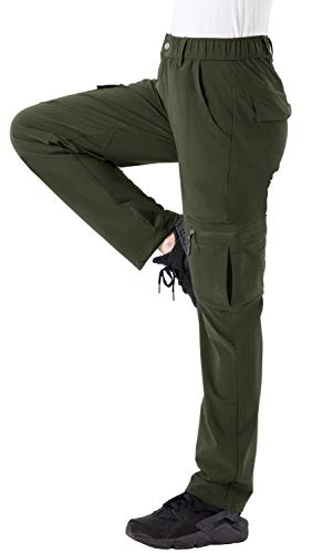 Rdruko Women's Waterproof Hiking Pants Lightweight Quick Dry Travel Fishing Cargo Work Pants Me-Grey X-Small