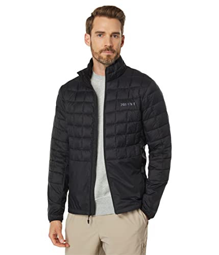 MARMOT Men's Echo Featherless Hybrid - Lightweight Down-Alternative Jacket, Black, Small