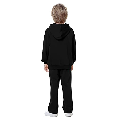 Kid Nation Kids Soft Brushed Fleece Zip-Up Hooded Sweatshirt Hoodie for Boys or Girls S White