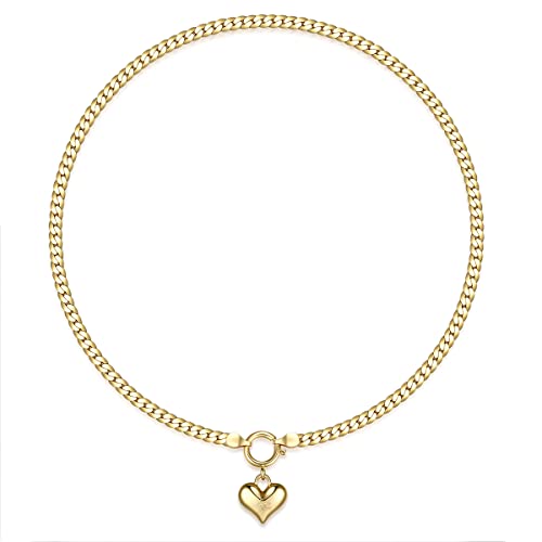 Silver Plated Single Pearl and Solitaire Pendant Necklace for Women 10MM White Round Shell Pearl Chain Choker Dainty Adjustable Bridal Jewelry 18.5’’