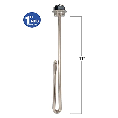Eastman Low Watt Density Water Heater Element, 240V x 4500W Fold Back, 60065
