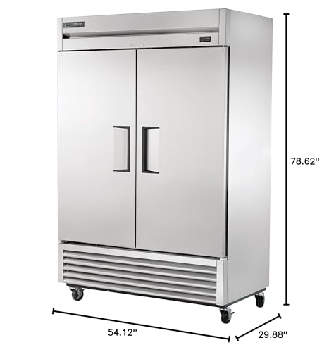 True T-49-HC Reach-in Solid Swing Door Refrigerator with Hydrocarbon Refrigerant, Holds 33 Degree F to 38 Degree F, 78.625" Height, 29.875" Width, 54.125" Length