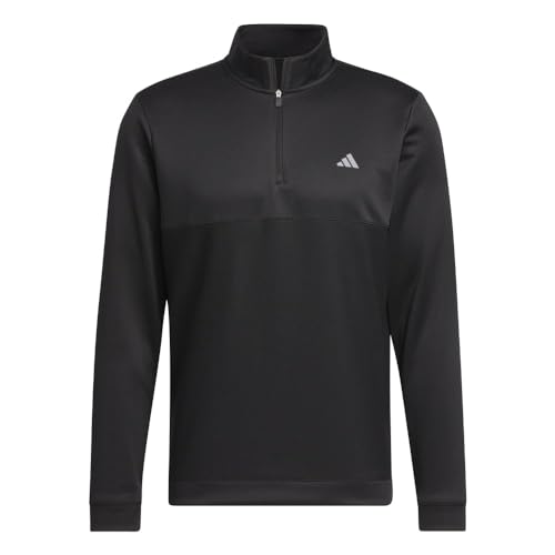 adidas Men's Ultimate365 Textured Quarter-Zip Top, SILPEB