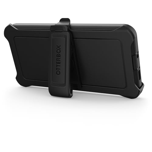 OtterBox Samsung Galaxy S24+ Defender Series Case - BLACK, rugged & durable, with port protection, includes holster clip kickstand