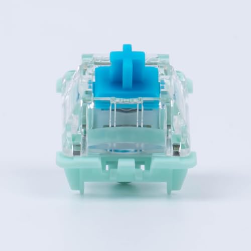 Gateron Jade 3.0 Double-Stage Spring Yellow Switches,3-Pin 55gf Linear/Pre Lubed for Mechanical Keyboard（Yellow,90pcs）