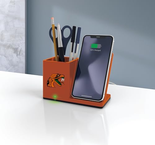 SOAR NCAA Wireless Cell Phone Charger and Desktop Organizer, Colorado State Rams