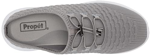 Propét Womens Travelbound Slide Sneaker, Grey, 8.5 XX-Wide US