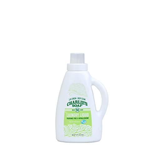 Charlie's Soap - Fragrance Free Laundry Liquid - 50 Loads (One 50-Load Bottle, 50 Total Loads)